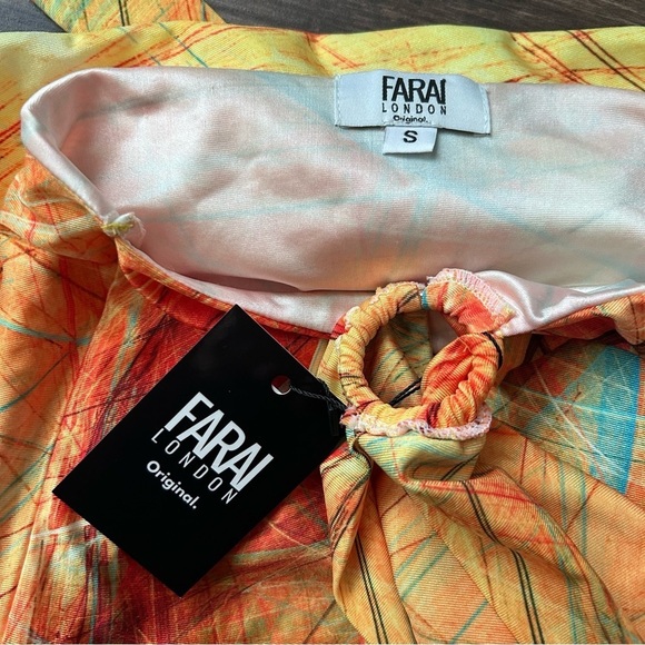 NWT Revolve x Farai  London Gaia Mini Dress in Canary Yellow Sz S - Picture 8 of 9